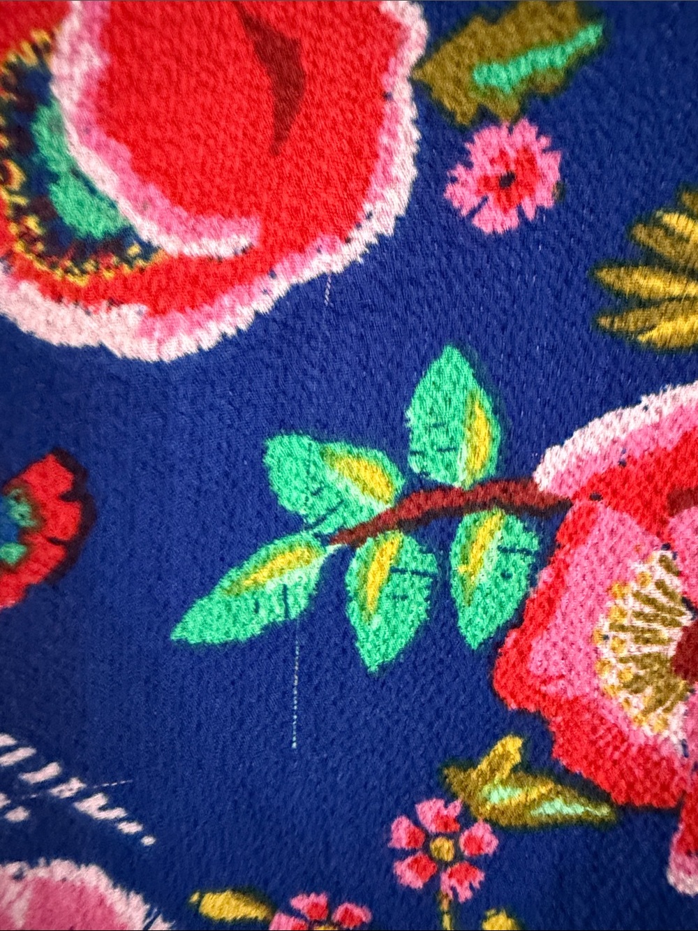 Monteau Navy Blue Floral Off-Shoulder Romper - Picture 3 of 7